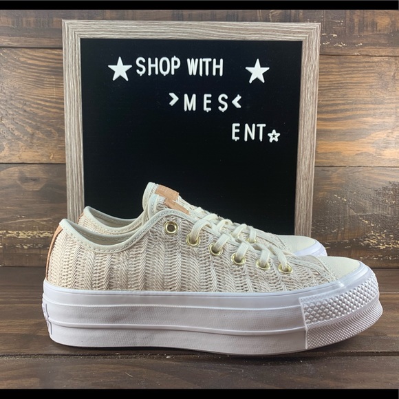 chuck taylor all star lift herringbone mesh